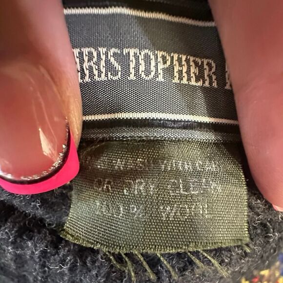 VTG Christopher Hayes Grandpacore Wool Knit Sweater Men’s Large Made in Scotland - Picture 4 of 16